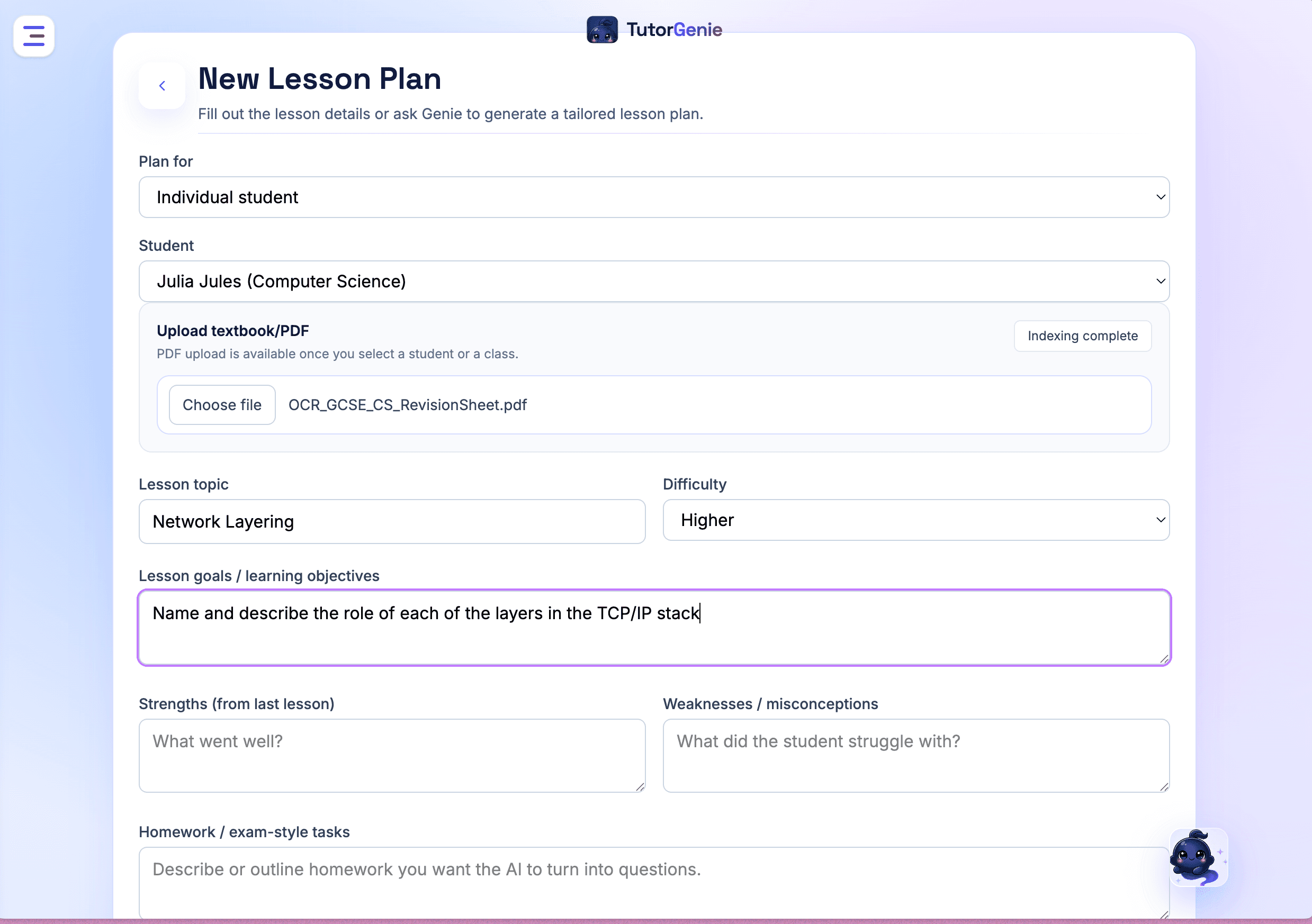 Plan a lesson with AI